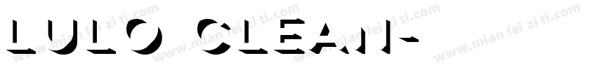 lulo clean字体转换